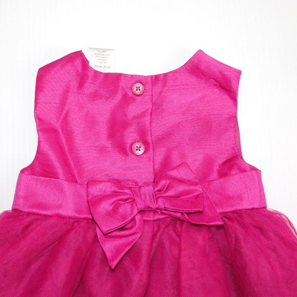 Gymboree Girls 6-12 Months Fuchsia Pink Easter Holiday  Dress Tulle Skirt - Picture 7 of 9